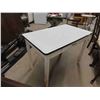 Image 2 : Enamel Top Country Table with Drawer 30 1/2'' x 41 1/2'' x