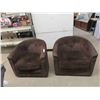 Image 1 : 2 Swivel Living Room Chairs 