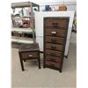 Image 1 : Wicker 2 Drawer Dresser 56'' x 21'' x 21'' & Night Stand 26'' x 