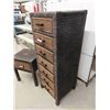Image 2 : Wicker 2 Drawer Dresser 56'' x 21'' x 21'' & Night Stand 26'' x 