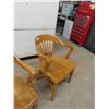 Image 3 : 2 Oak Office Chairs 