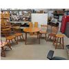 Image 1 : Maple Table 29'' x 40'' Across with (2) 10'' Leaves , 5 Chairs &
