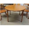 Image 2 : Maple Table 29'' x 40'' Across with (2) 10'' Leaves , 5 Chairs &