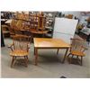 Image 1 : Table 29'' x 47'' x 31 1/2'' with 2 Arm/Captian Chairs 