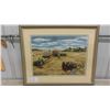 Image 1 : Framed Petit Point Picture 30'' x 25''