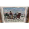 Image 3 : Fancy Framed Petit Point Picture 30'' x 25'' 