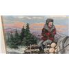 Image 4 : Fancy Framed Petit Point Picture 30'' x 25'' 