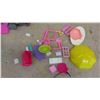 Image 12 : 20+ Barbies, Doll Case, Clothes, Swimming Pool, Furniture & More 