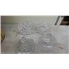 Image 6 : Vintage Canister Sets 2pce & 3pce , 2 Crystal Covered Candy Dishes,