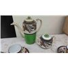 Image 8 : 14pcs Hand Painted Samurai Tea Set , Knick Knacks , Salt and Pepper ,