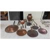 Image 1 : Copper Pans, Utensils, Vase, Firewood Tongs & More