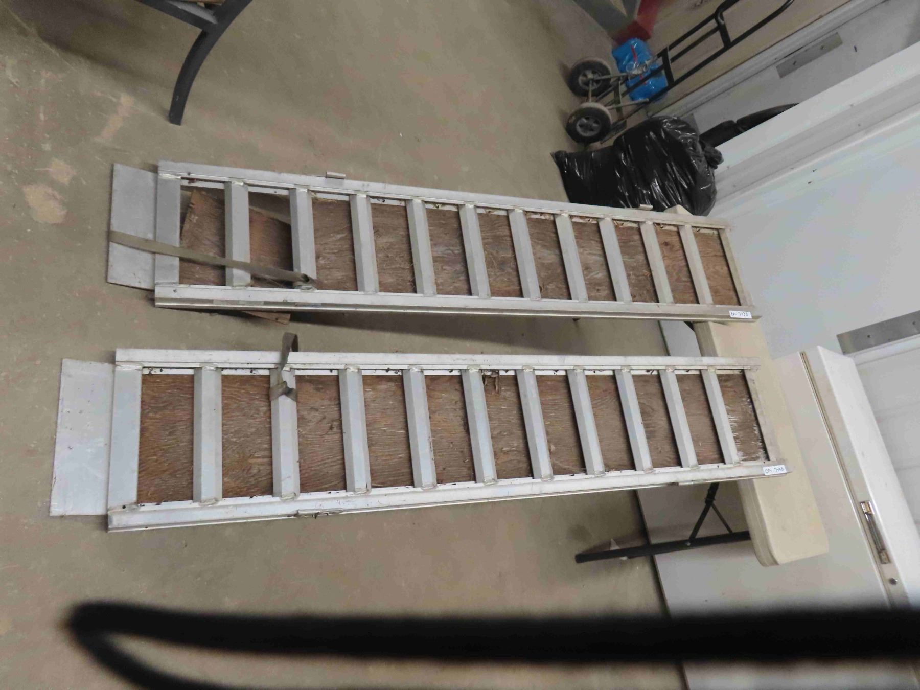 2 Aluminum Folding Ramps 72'' Long x 14'' Wide