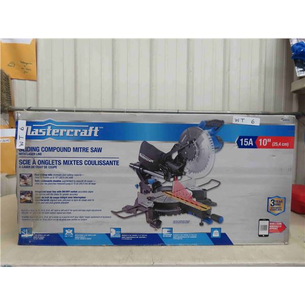 New Mastercraft 10'' Sliding Compound Miter Saw with Laser