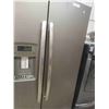 Image 2 : GE Side by Side Dark Stainless Fridge with Ice Maker and Water