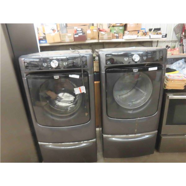 Maytag Maximax X Washer Dryer Set Both with Bottom Drawer 