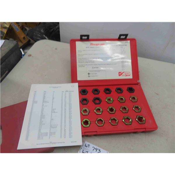 Snap On Model RD20 20pce Master Spindle Rethread Kit