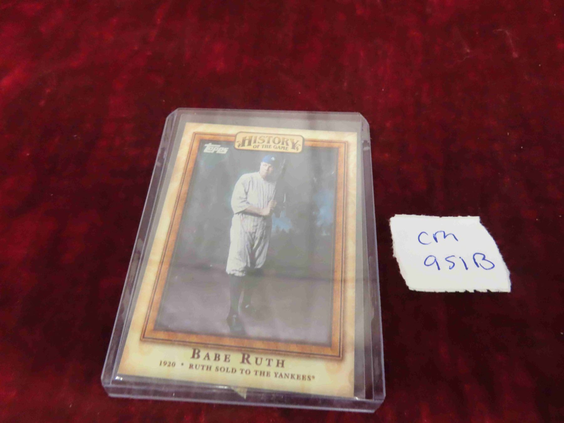 Babe Ruth Baseball Card