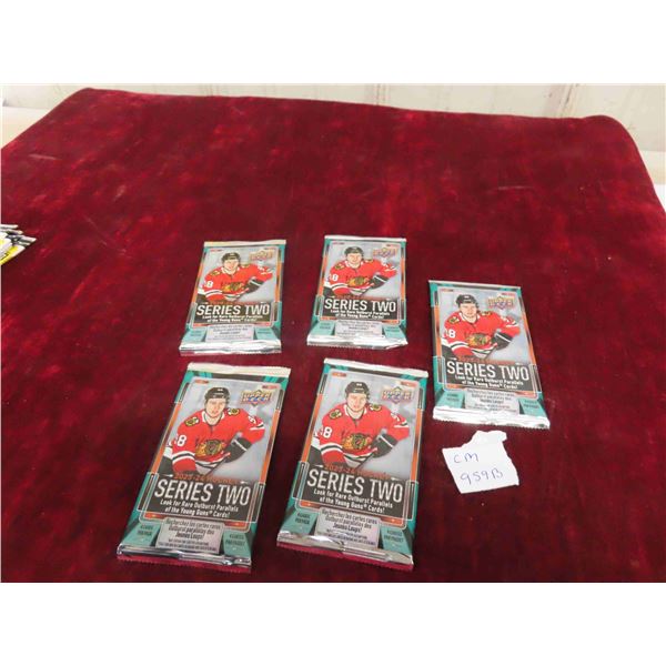 5 Sealed Packs 2023-24 Upper Deck Series 2