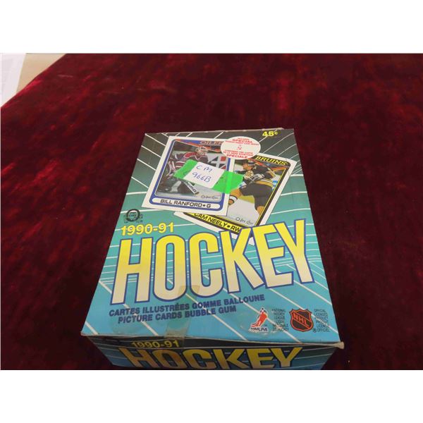 Unopened 1990-91 O Pee Chee Hockey Box