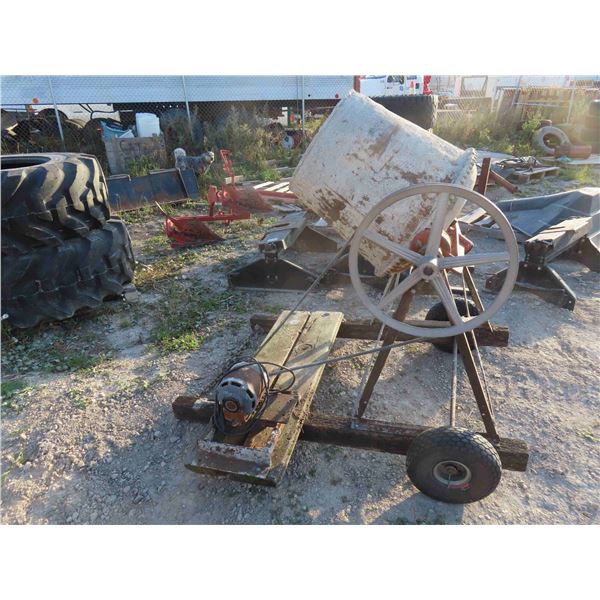 Cement Mixer with Electric Motor 