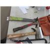 Image 3 : Chisels, Scraper, C Clamps, Wrecking Bar, Hammers, Square & 