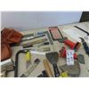 Image 8 : Chisels, Scraper, C Clamps, Wrecking Bar, Hammers, Square & 