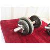 Image 2 : 2 Dumbells with (4)  5lbs Weights (4) 2 1/2lbs Weights