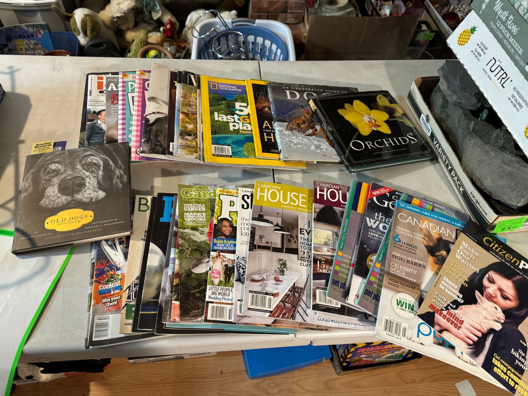 Assorted magazines and books