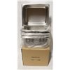 Image 1 : 6 NEW HALF SIZE 6" DEEP STAINLESS STEEL INSERTS