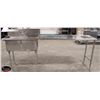 Image 1 : MKE COMMERCIAL DOUBLE SINK W/ S/S DISH TABLE &