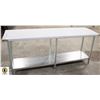 Image 1 : NEW 24" X 84" X 34" STAINLESS STEEL WORKTABLE W/