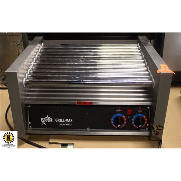 BALIFF SEIZURE: GRILL MAX SEAL MAX HOT DOG ROLLER
