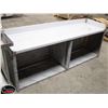 Image 1 : 82"X24"X33" S/S COUNTER W/ STORAGE