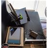 Image 1 : TWO TABLETS W/ STANDS & RADIO