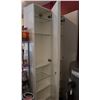 Image 1 : TWO FREE STANDING CABINETS W/ SHELVING & WALL