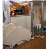 Image 1 : 4 POST ENTRY TABLES W / 3 TABLE TOPS & 3 DIVIDERS