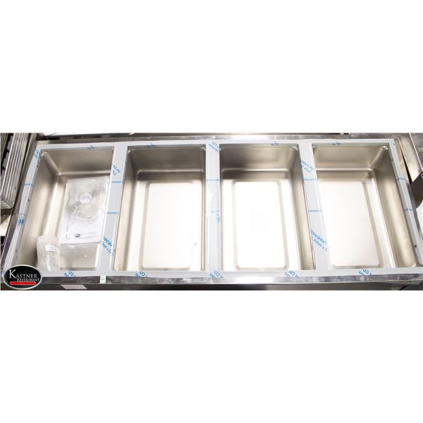 4 WELL FULL SIZE INSERT WELLS DROP IN WARMER