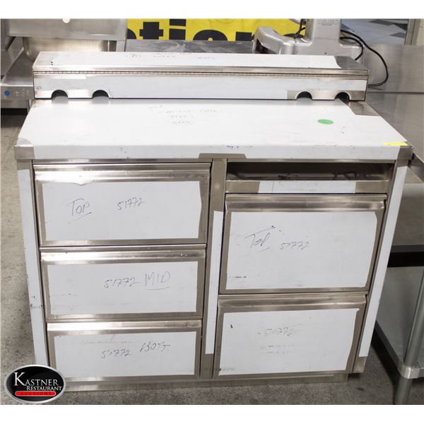 42"24"40" CUSTOM S/S SERVING STATION