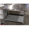 Image 1 : 48"X30" STAINLESS STEEL WORK TABLE
