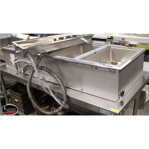 4 WELL FULL SIZE PAN DROP IN FOOD WARMER