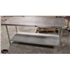 Image 1 : 30"X72" STAINLESS STEEL WORK TABLE