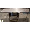 Image 1 : S/S WORK TABLE W/ UNDER STORAGE