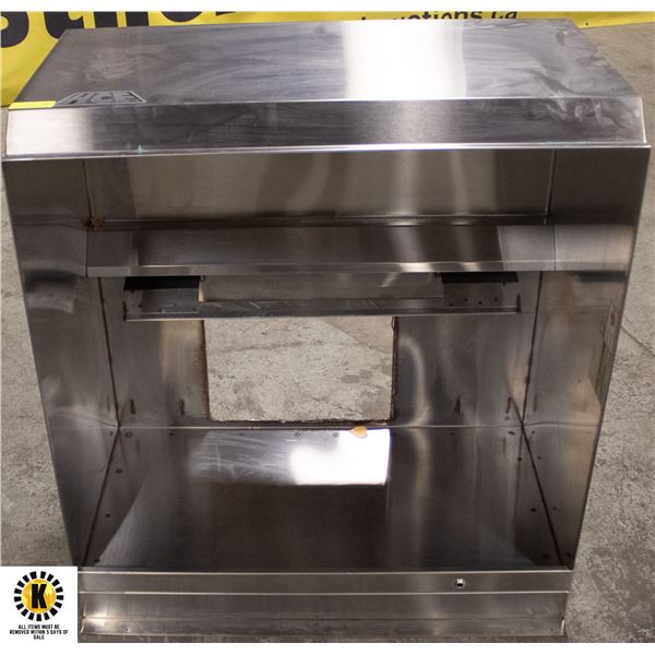 36" X 38" X 20" STAINLESS STEEL RANGE HOOD W/