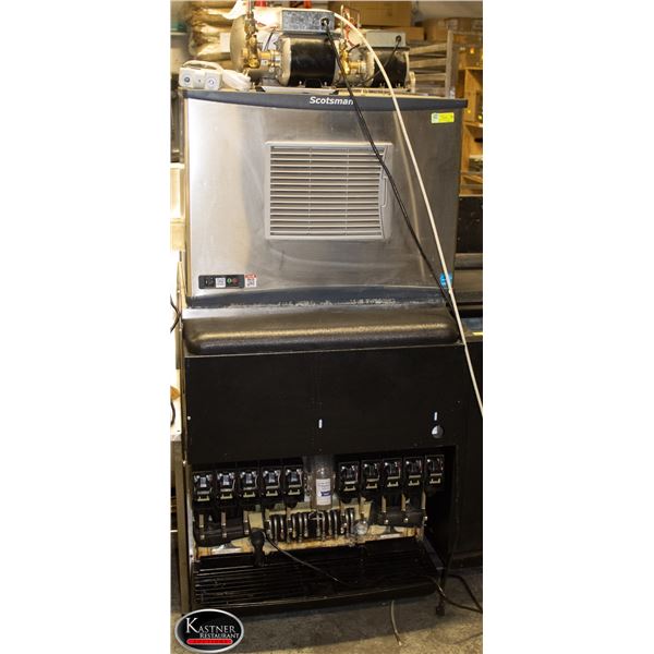 CORNELIUS 10 HEAD SODA  FOUNTAIN W/ SCOTSMAN ICE