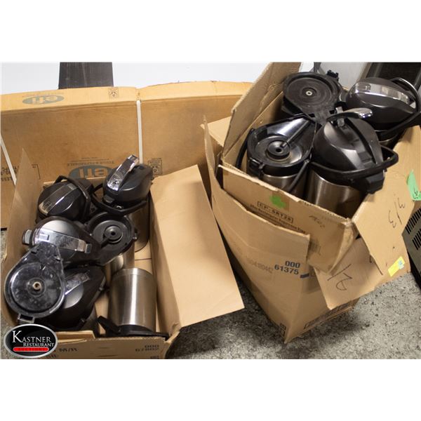 18 BUNN COFFEE THERMOS 2 L - BROKEN LIDS