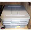 Image 1 : 3 GREY BUS PANS W/3 LIDS
