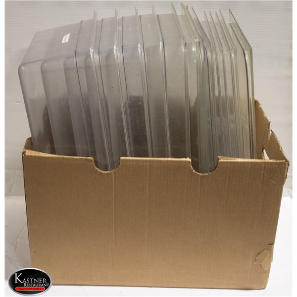 6 FULL SIZE PLASTIC 7" INSERTS W/ LIDS