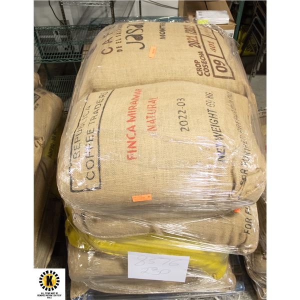 BALIFF SEIZURE: PALLET OF 10 ASSORTED 69KG BAGS OF
