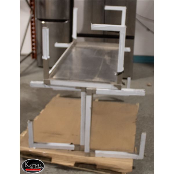 3- 53"X24"X19" SLANTED S/S SHELVES