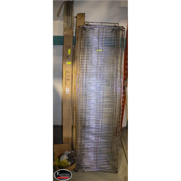 CHROME METRO RACKING PIECES ASSORTED